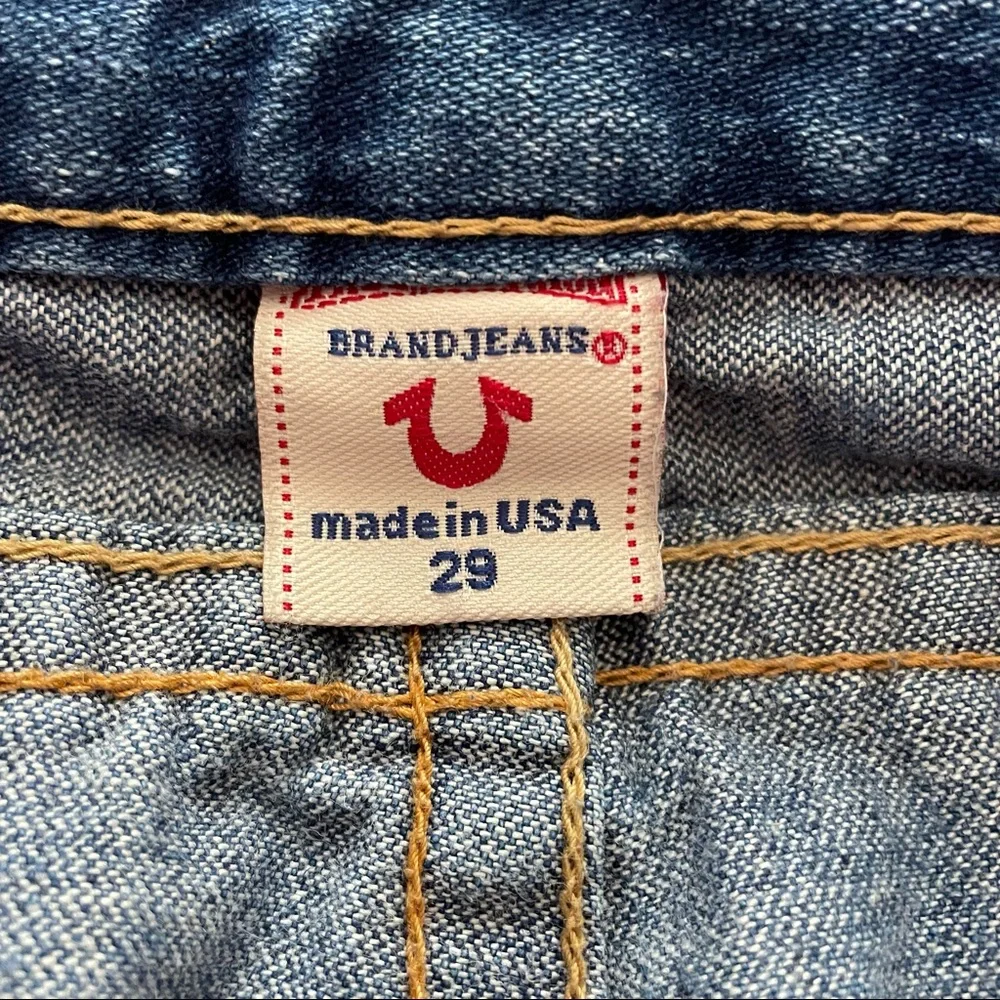 True religion distressed wide leg jean size 29 - Picture 8 of 13